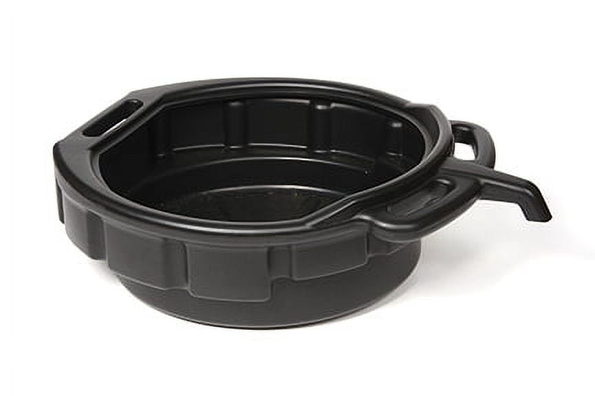 Funnel King Chemical Resistant Oil Drain Pan with Pour Spout and Handles, 4 Gallons