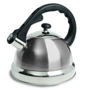 Mr. Coffee Claredale 2.2 Qt Stainless Steel Whistling Tea Kettle in Silver