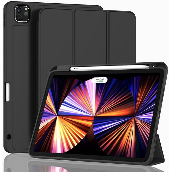New ipad air 10.9 inch case with pen holder, smart iPad case [supports touch ID and auto wake/sleep]