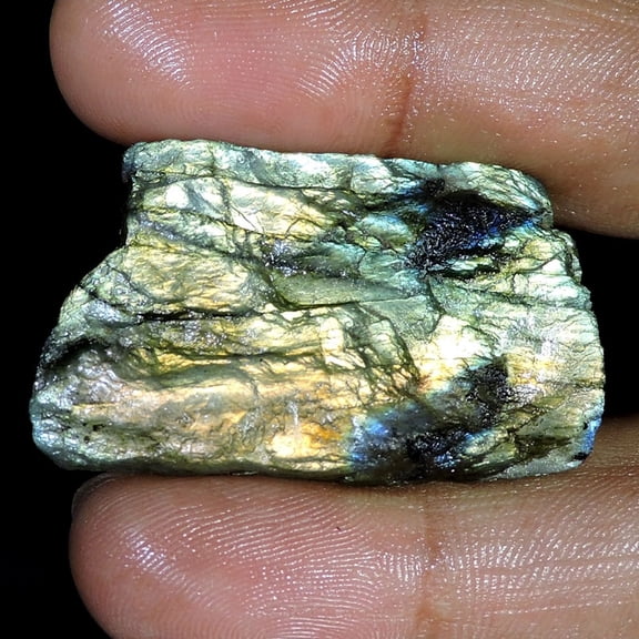 Natural Golden Power Labradorite Druzy Fancy Cabochon Gemstone 62.00Cts