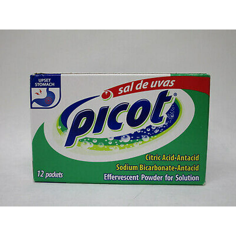 Sal de Uvas Picot Efervecent Powder Solution Antacid 3-Packs of 12 Packets, Size: 00 in, None