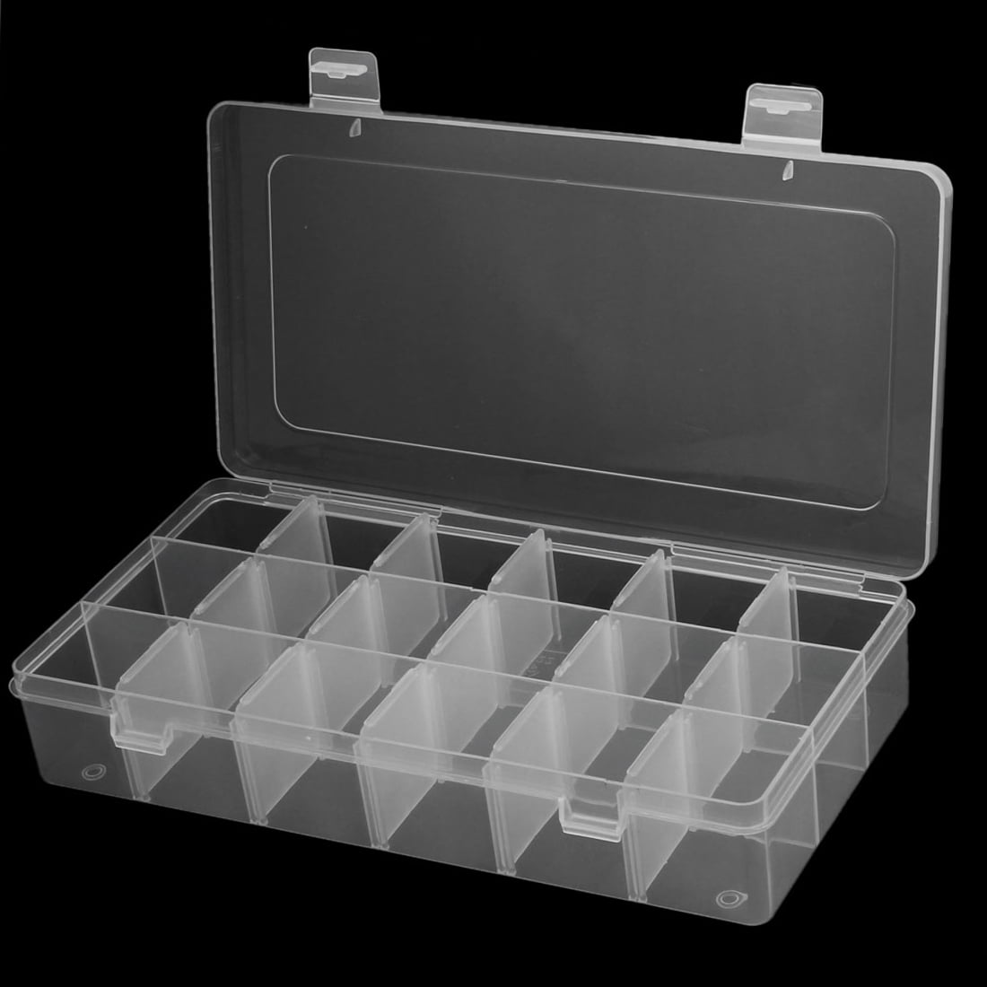 10 Slots Plastic Transparent Electronic Component Boxes Tool Storage 