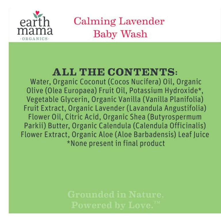 Earth mama lavender baby 2024 wash