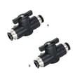 thumbnail image 4 of Conector de junta rápida de empuje práctico profesional, válvula de mano de buen sellado, válvula de bola Manual de resistencia a alta Accesorios para herramientas neumáticas BUC-10 negro (10 mm) Scienceny  TO009294-02, 4 of 6