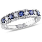 4/5 Carat T.g.w. Created Blue And White