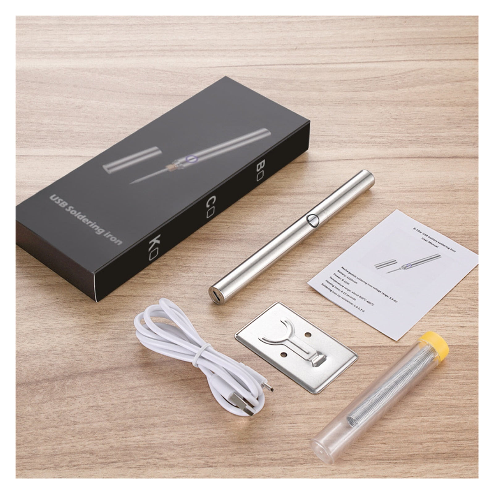 Wireless Soldering Iron Tool Set, Portable USB Rechargeable Welding Pen ,Home Welding Solder Repair Pen Electric Heating Tools ,Portable