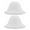 White, variant on WEUVEB Plastic Lamp Shade White Round Mushroom Elegant Design for Home 2Pcs