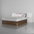 thumbnail image 1 of Cologne 2 Piece Queen Size Bedroom Set  Walnut and White, 1 of 5
