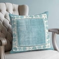 thumbnail image 4 of Pillow Covers 24x24 Set of 2, Teal Green Beach Coastal Throw Pillow Covers Decorative Couch Cushion Cover, Summer Nautical Starfish Shell Coral Vintage Microfiber Soft Pillowcases for Bed Sofa, 4 of 9