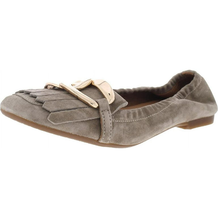 Sam Edelman Mimi Putty Leather Slip On Squared Toe Golden