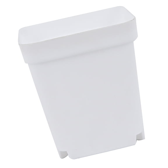 NFTIGB Plastic Square Plant Pot Planter 3.15 in / 8 cm with Tray Succulent Container White