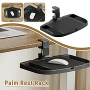 Adjustable Mouse Pad Stand with Storage, Clamp-On Design for Desk Organization
