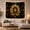 Gold Sun and Moons, variant on White Swans with Golden Moons Against a Black Background, Mystical Celestial for Wildlife Lovers, Ornate Wall Art Decor, Anniversary Gift Tapestry Wall Hanging for Living Room and Bedroom