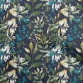 thumbnail image 1 of oneOone Polyester Spandex Teal Blue Fabric Leaves Dress Material Fabric Print Fabric By The Yard 56 Inch Wide-27, 1 of 6