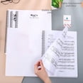 thumbnail image 4 of Dossier de Documents en Plastique Transparent A4 avec Pages de Séparation pour Feuilles de Musique, Clip de Dessin Étudiant, Rangement, 4 of 4