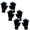3PAIRS, variant on Light Finger Gloves Light up Glove LED with Lights on Fingertips for Men Glow Flashlight Lighted Mittens Party