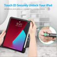 thumbnail image 4 of FINTIE Funda SlimShell para iPad Air de 11 Pulgadas M3 (2025) / M2 (2024), iPad Air de 5.ª (2022) / 4.ª generación (2020) de 10,9 Pulgadas - Carcasa Trasera de TPU Suave y Flexible con portalápices, 4 of 4