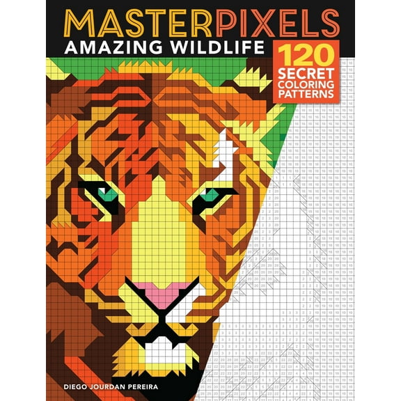 Pre-Owned Masterpixels: Amazing Wildlife: 120 Secret Coloring Patterns (Paperback) 1684620295 9781684620296