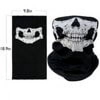 10 Pack Skull Half Face Mask Scarf Seamless Construction, Lightweight UV & Dust Protection Outdoors | Fishing, Hunting, Biking, Hiking Balaclava.