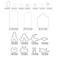 thumbnail image 4 of Juego de cortadores de Moldes para galletas de Acero inoxidable Molde para galletas Cortador de galletas Navidad DIY ANGGREK Otros, 4 of 8