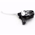 thumbnail image 4 of Silver Flame 7/8" 22mm Reservoir Brake Hydraulic Clutch Lever Street Bike Motorcycle Cruiser Old School Cafe Racer, 4 of 5