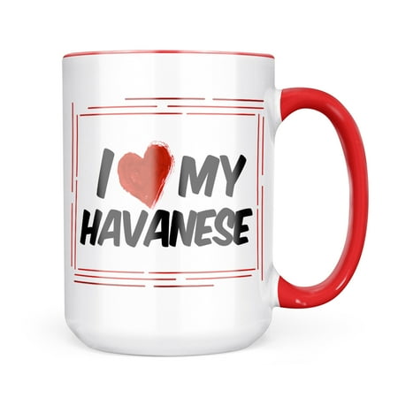 

Neonblond I Love my Havanese Dog from Mug gift for Coffee Tea lovers