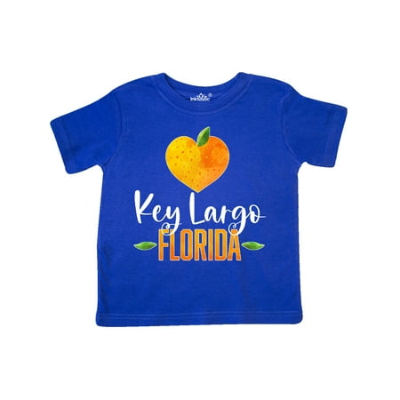 

Inktastic Key Largo Florida Orange in Heart Gift Toddler Boy or Toddler Girl T-Shirt