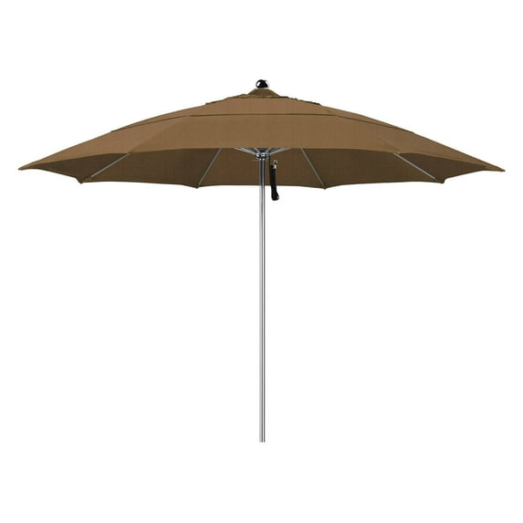 California Umbrella Allure Series Patio Market Umbrella in Olefin with Stainless Steel Pole Fiberglass Ribs