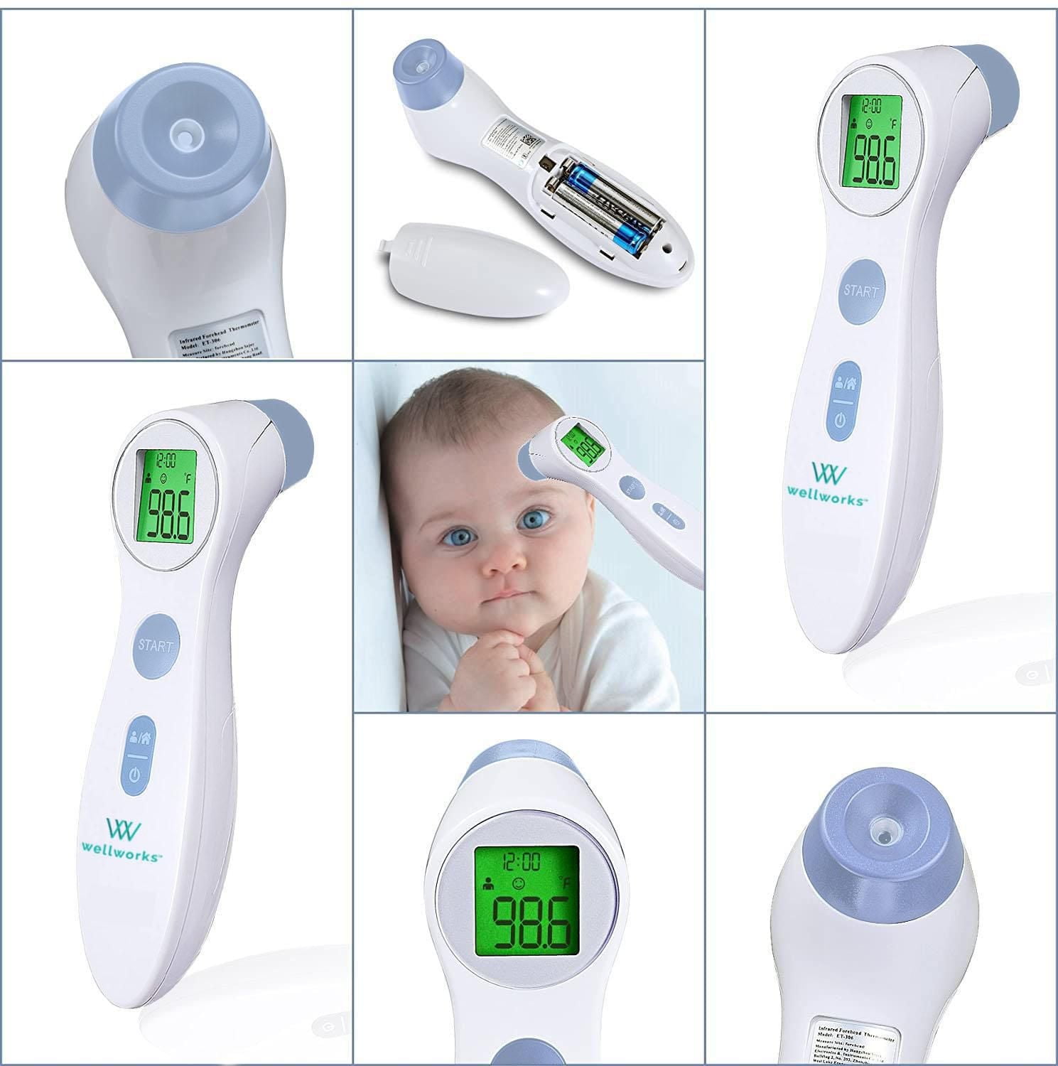 wellworks™ Non-Contact Infrared Thermometer