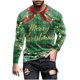 thumbnail image 2 of Blusas y camisas de manga larga con cuello redondo para hombre, blusa informal de manga larga con cuello redondo y estampado, blusa de poliéster para hombre, 2 of 5