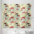 thumbnail image 1 of Watercolor Tapestry, Hand Drawn Dogrose and Mushrooms Autumn Leaves Berries Amantias Nature Inspired, Fabric Wall Hanging Decor for Bedroom Living Room Dorm, 5 Sizes, Multicolor, by Ambesonne, 1 of 1