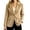 Khaki, variant on Womens Corduroy Blazer Jacket Casual One Button Lapel Long Sleeve Tailored Outerwear with Flap Pockets Regular Fit Beige M