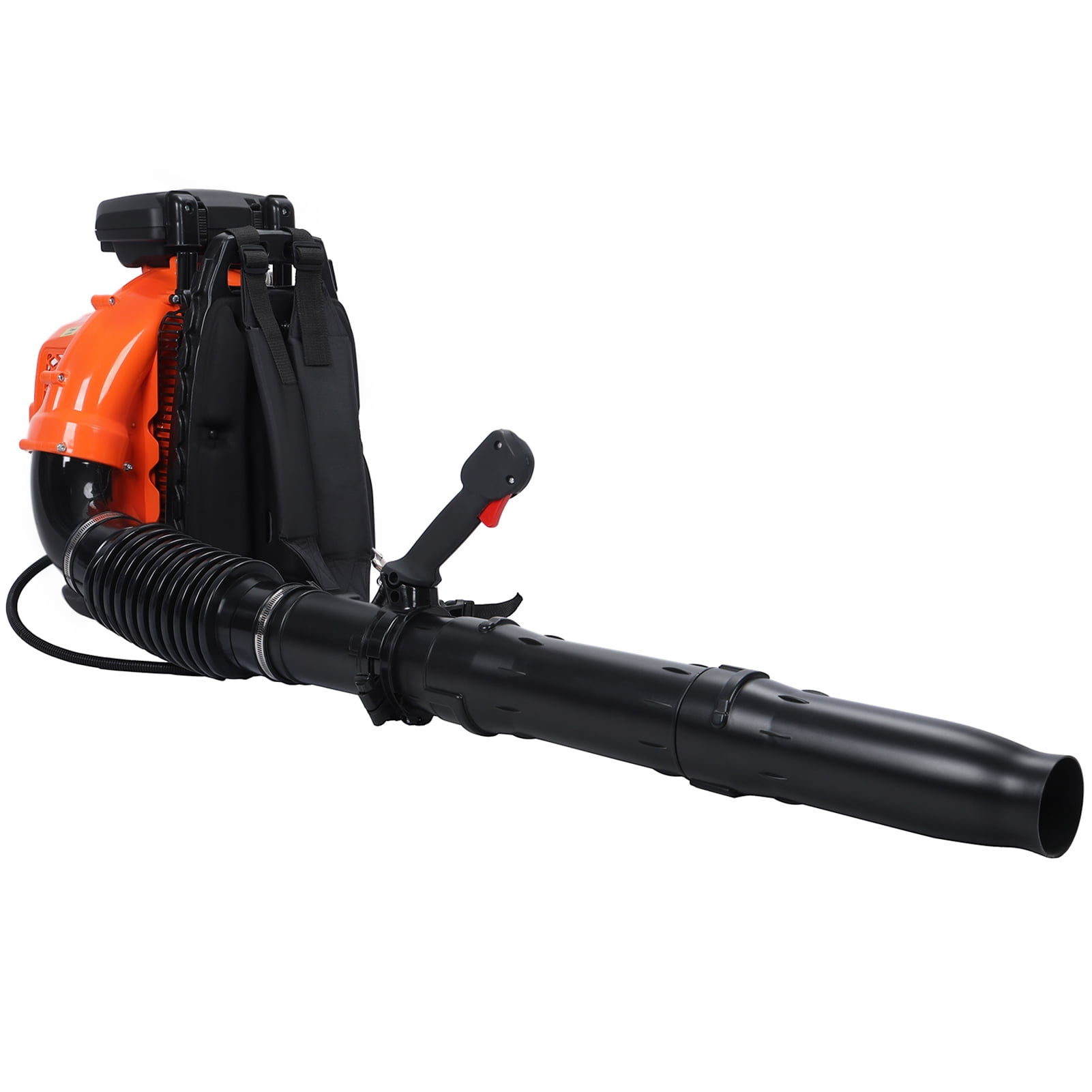 Xssm Leaf Blower, 80CC Backpack Gas Leaf Blower, Gas Blower, Up to 900CFM, Powerful Clearing, for Lawn Care Yard Dust Debris (Orange)