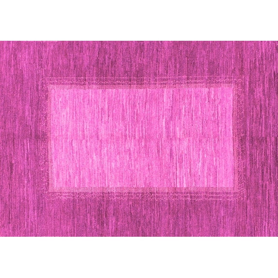Ahgly Company Indoor Rectangle Abstract Pink Modern Area Rugs, 4' x 6'