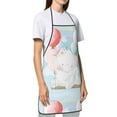 thumbnail image 3 of Bingfone Cute Elephant for Tie-up Apron, Unisex Waterproof and Stain-Resistant Bib Apron for Kitchen Garden Painting, 3 of 7