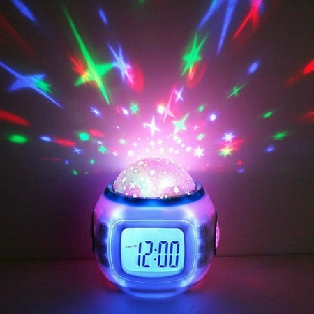 iRola Starry Sky LED Projection Alarm Clock