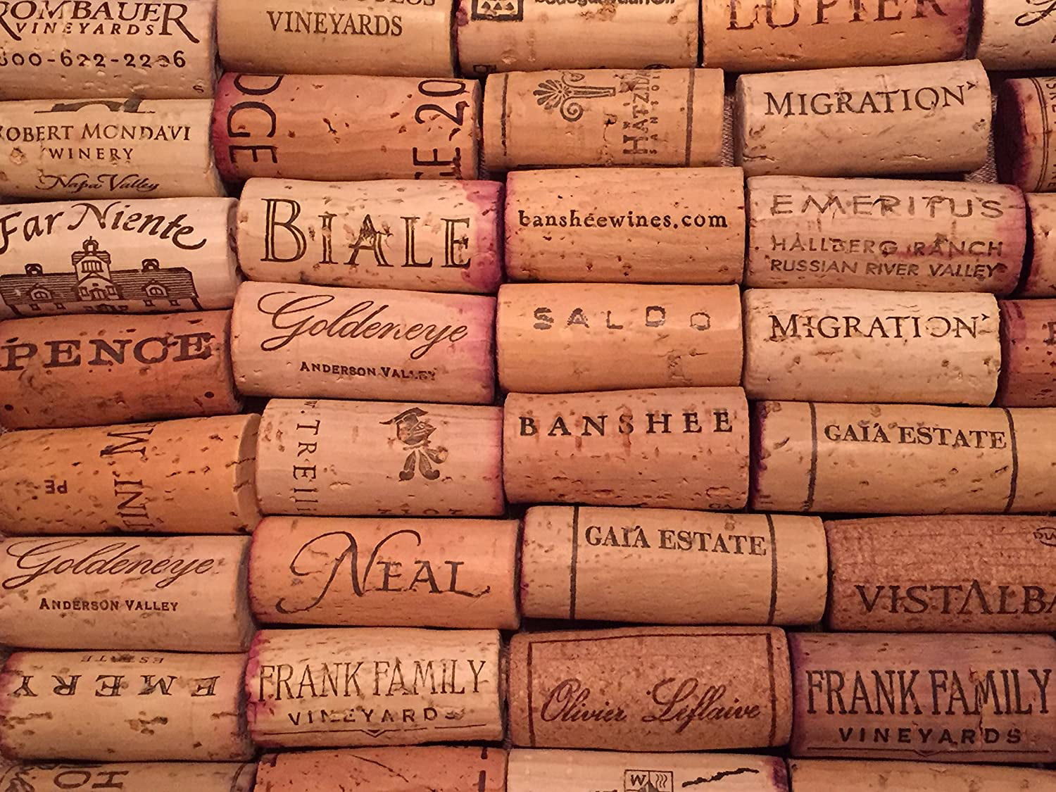 Natural Wine Corks From Around the World Premium Recycled Corks 50 Count 