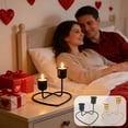 thumbnail image 2 of PEIBang Valentine's Day Candle Holders,Metal Heart Candlestick Holders,Vintage Candle Stand Table Decorations for Valentines Wedding Birthday Dinner Party, 2 of 6