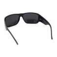 thumbnail image 4 of Mens Classic 90s Mad Dog Gangster Narrow Rectangle Plastic Sunglasses Matte Black - Black, 4 of 4