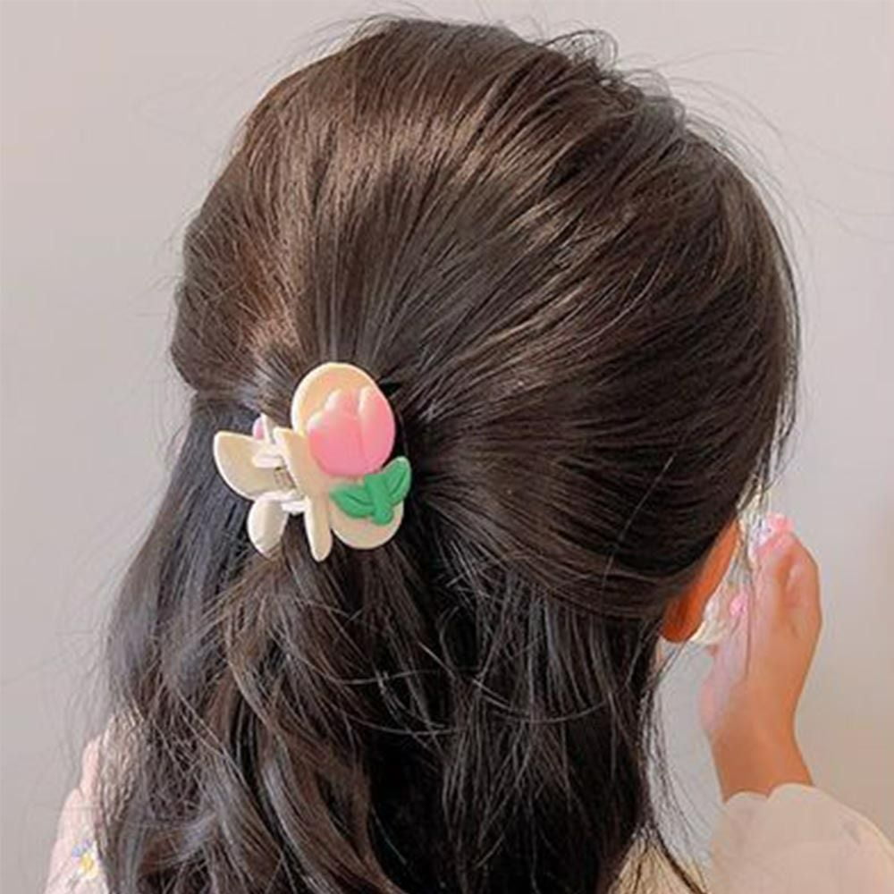 Cute Cherry Hair Claw Rabbit Cat Girls Hair Wear Resin Hair Clip Women Hair  Accessories Hairpin Cherry Hair Claw Children Head Wear F 