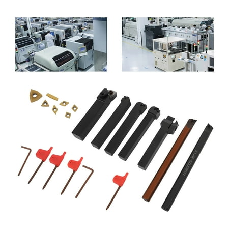 

YIYIBYUS Lathe Turning Tool Shanks Wrenches Turning Inserts Set for Threading Turning Cutting Off External Grooving