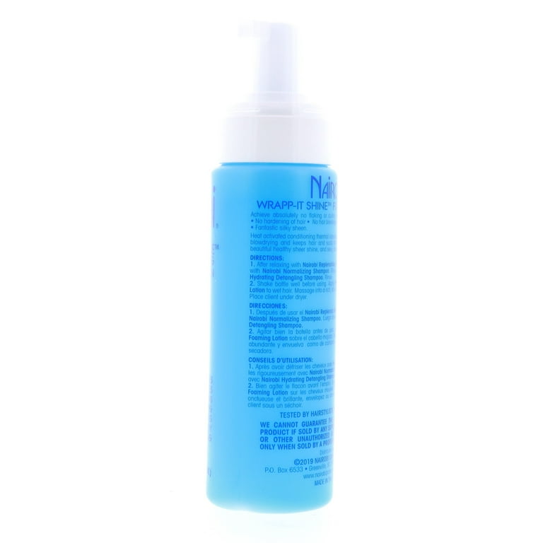 Nairobi Wrapp-It Shine Foaming Lotion 8 oz - Fast Drying