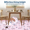 thumbnail image 6 of HIWEAVER Pink 10' x 13' Area Rug for Living Room Bedroom Washable Scalloped Bordered Floral Pattern Non Slip Indoor Carpet Room Decor, 6 of 8