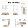 thumbnail image 4 of MeyJey 2'x3' Area Rug for Living Room, Non-Slip Washable Vintage Floor Carpet for Door Entryway Kitchen Hallway, Beige, 4 of 10