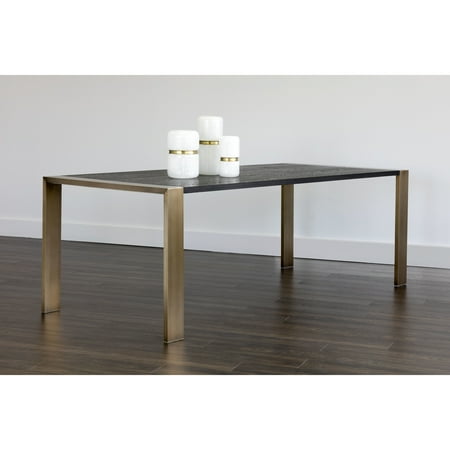 Sunpan Dalton Antique Br And Black 88 5 Inch Dining Table Sunpan Dalton Antique Br And Black 88 5 Inch Dining Table