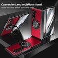 thumbnail image 7 of Magnetic for Samsung Galaxy Z Fold 6 Case with Ring Holder, [Hinge Protection] Built in Screen Protector & Camera Protection Slim Thin Hard PC Kickstand Shockproof Protective Case, Red, 7 of 7