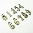 thumbnail image 4 of Ruanlalo 10 Pcs Alloy 0-9 Numbers Pendants Vintage Number Decor Jewelry Making Accessory Antique Silver, 4 of 6