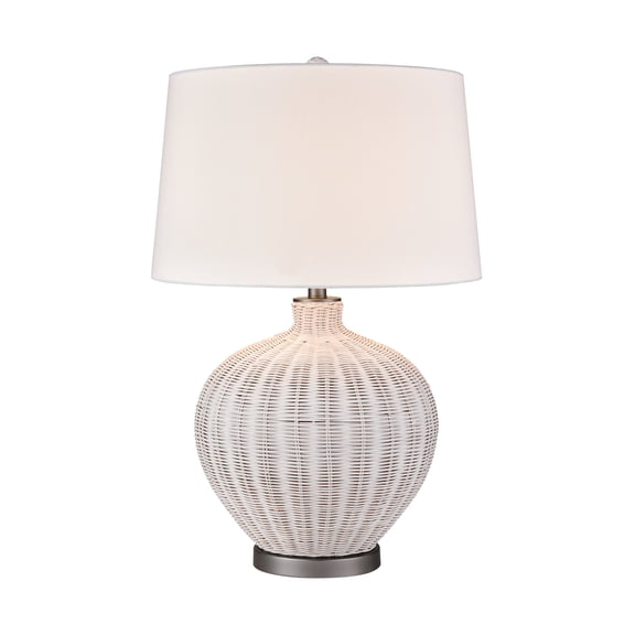Elk Home 18-Inch Wide Brinley Table Lamp, Transitional, White