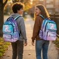 thumbnail image 3 of Pzuqiu Guitar Capybara Backpack for School Kids Girls Large Capacity Schoolbags with Side Pockets Bookbags, 17 Inches College Students Backpacks Lightweight Laptop Daypack, 3 of 7