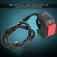 thumbnail image 4 of Interrupteur marche/arrêt pour phare LED de moto 7/8 pouces avec bouton rouge, 4 of 4